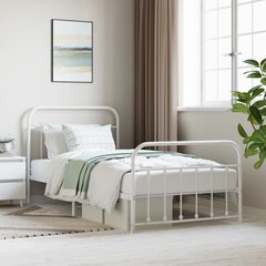 Каркас кровати, 100x200 см, белый цена и информация | Кровати | kaup24.ee