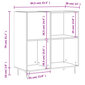 vidaXL plaadikapp, Sonoma tamm, 84,5 x 38 x 89 cm, tehispuit hind ja info | Kapid | kaup24.ee