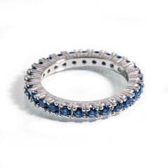 Classic Eternity Band серебряное кольцо, покрытое 18-каратным золотом цена и информация | Кольцо | kaup24.ee