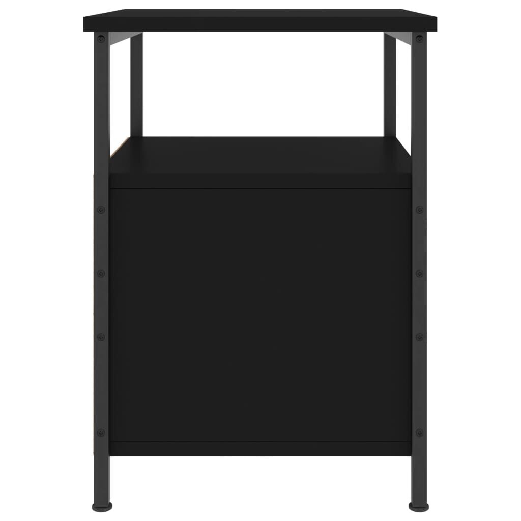 vidaXL öökapp, must, 34 x 35,5 x 50 cm, tehispuit hind ja info | Öökapid | kaup24.ee