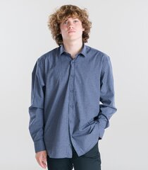 Мужская рубашка Espada 862910 01, джинсовый/тёмно-синий 862910*01-XL цена и информация | Мужские рубашки | kaup24.ee