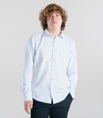 Мужская рубашка Espada 863780 01, белый/черный 863780*01-XL цена и информация | Мужские рубашки | kaup24.ee