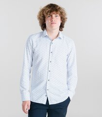 Мужская рубашка Espada 864001 01, белый/черный 864001*01-XL цена и информация | Мужские рубашки | kaup24.ee