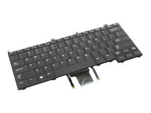 Sülearvuti klaviatuur Dell E7240, E7420, E7440 (trackpoint) цена и информация | Клавиатура с игровой мышью 3GO COMBODRILEW2 USB ES | kaup24.ee