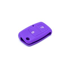 Силиконовый чехол для автомобильного ключа от SEAT SKODA VW, фиолетовый цена и информация | Дополнительные принадлежности | kaup24.ee