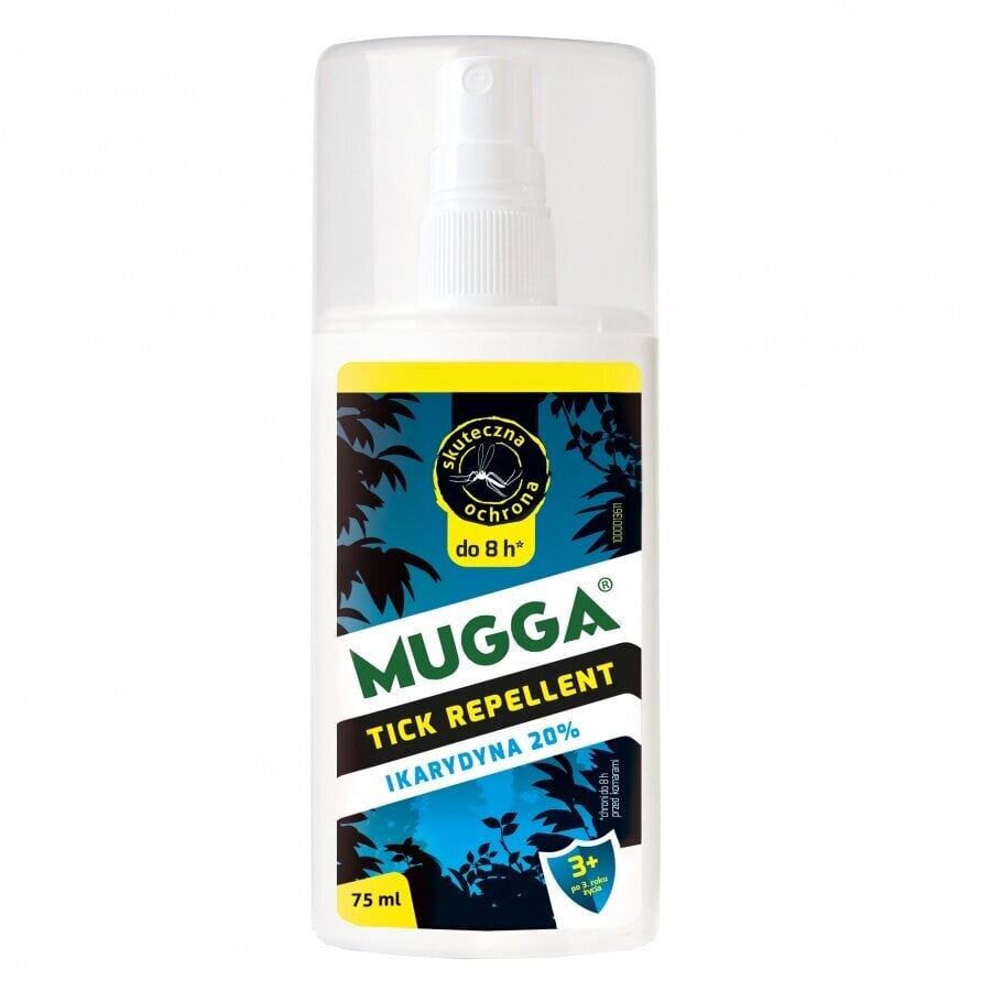 Mugga Repellent 20% sääskede ja puukide vastu 75ml цена и информация | Sääsetõrje- ja puugitõrjevahendid | kaup24.ee