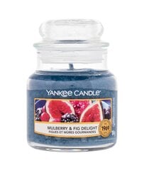 Ароматическая свеча Yankee Candle Mulberry & Fig Delight, 104 г цена и информация | Подсвечники, свечи | kaup24.ee