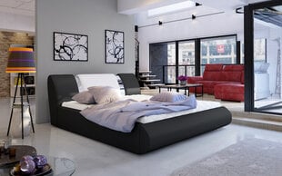 Кровать  Flavio, 140х200 см, черный/белый цвет цена и информация | Кровати | kaup24.ee