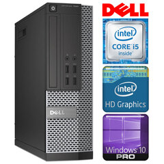 DELL 7020 SFF i5-4570 4GB 480SSD DVD WIN10PRO/W7P цена и информация | Стационарные компьютеры | kaup24.ee