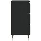 vidaXL puhvetkapp, must, 40 x 35 x 70 cm, tehispuit hind ja info | Elutoa väikesed kapid | kaup24.ee