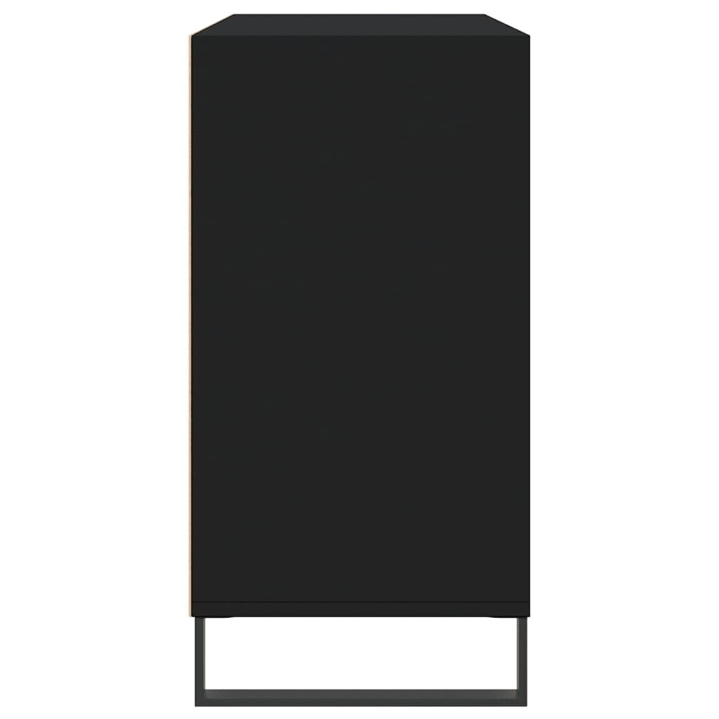 vidaXL puhvetkapp, must, 103,5 x 35 x 70 cm, tehispuit hind ja info | Elutoa väikesed kapid | kaup24.ee