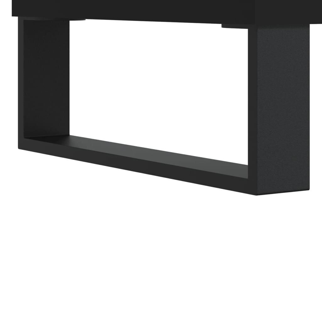 vidaXL puhvetkapp, must, 103,5 x 35 x 70 cm, tehispuit hind ja info | Elutoa väikesed kapid | kaup24.ee
