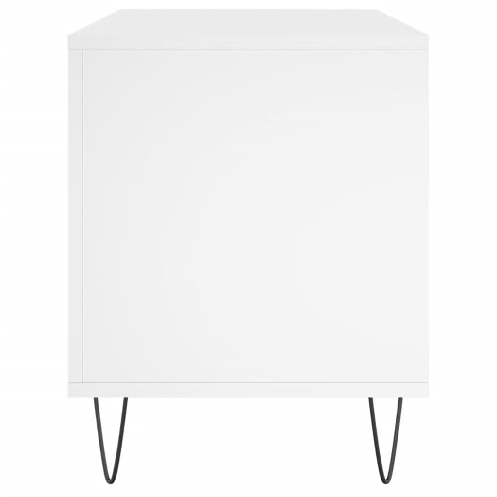 vidaXL plaadikapp, valge, 100 x 38 x 48 cm, tehispuit hind ja info | Elutoa väikesed kapid | kaup24.ee