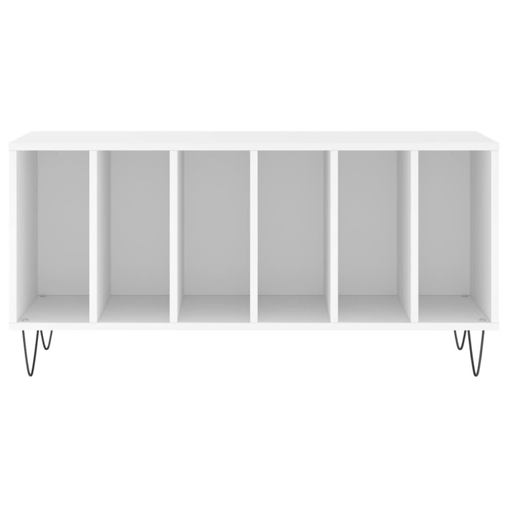 vidaXL plaadikapp, valge, 100 x 38 x 48 cm, tehispuit hind ja info | Elutoa väikesed kapid | kaup24.ee