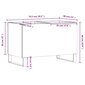 vidaXL plaadikapp, hall Sonoma tamm, 74,5 x 38 x 48 cm, tehispuit hind ja info | Elutoa väikesed kapid | kaup24.ee