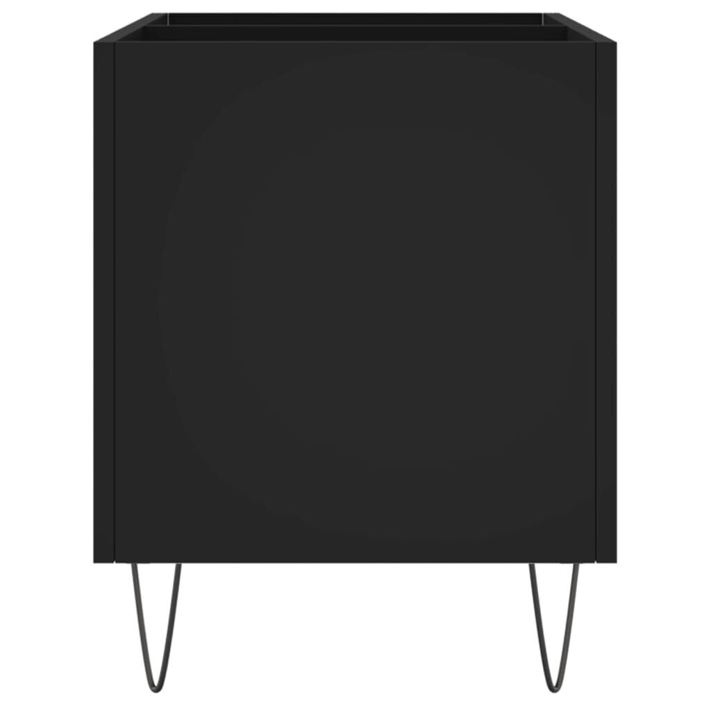 vidaXL plaadikapp, must, 74,5 x 38 x 48 cm, tehispuit hind ja info | Elutoa väikesed kapid | kaup24.ee