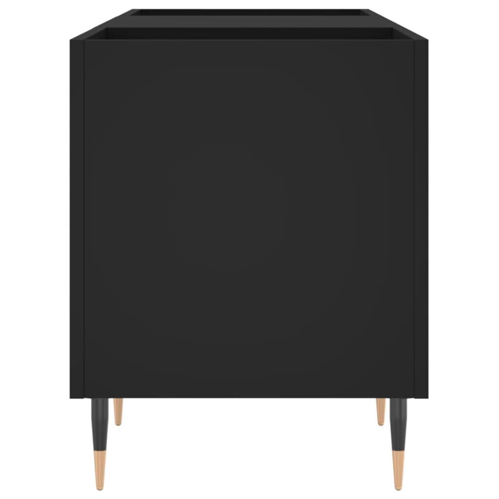 vidaXL plaadikapp, must, 121 x 38 x 48 cm, tehispuit цена и информация | Elutoa väikesed kapid | kaup24.ee