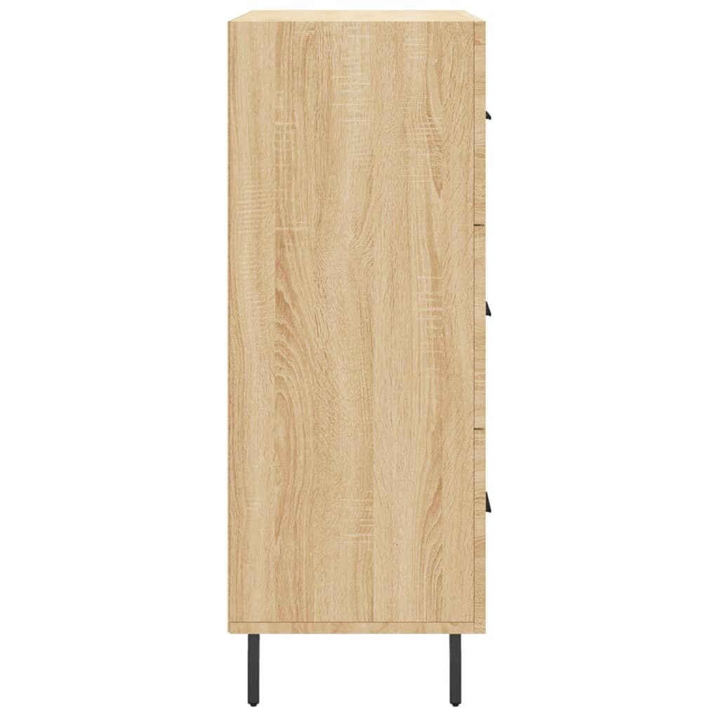 vidaXL puhvetkapp, Sonoma tamm, 69,5 x 34 x 90 cm, tehispuit hind ja info | Elutoa väikesed kapid | kaup24.ee