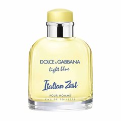 Туалетная вода Dolce & Gabbana Light Blue Italian Zest Pour Homme EDT для мужчин 125 мл цена и информация | Мужские духи | kaup24.ee