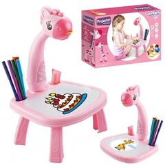 Стол для рисования Woopie с доской и проектором, Жираф цена и информация | Развивающие игрушки | kaup24.ee
