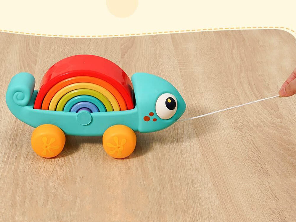 Montessori puzzle, vikerkaarekameleon hind ja info | Arendavad mänguasjad | kaup24.ee