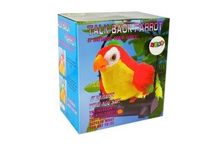 Sõnade taasesitav mänguasi - papagoi, roheline цена и информация | Мягкие игрушки | kaup24.ee