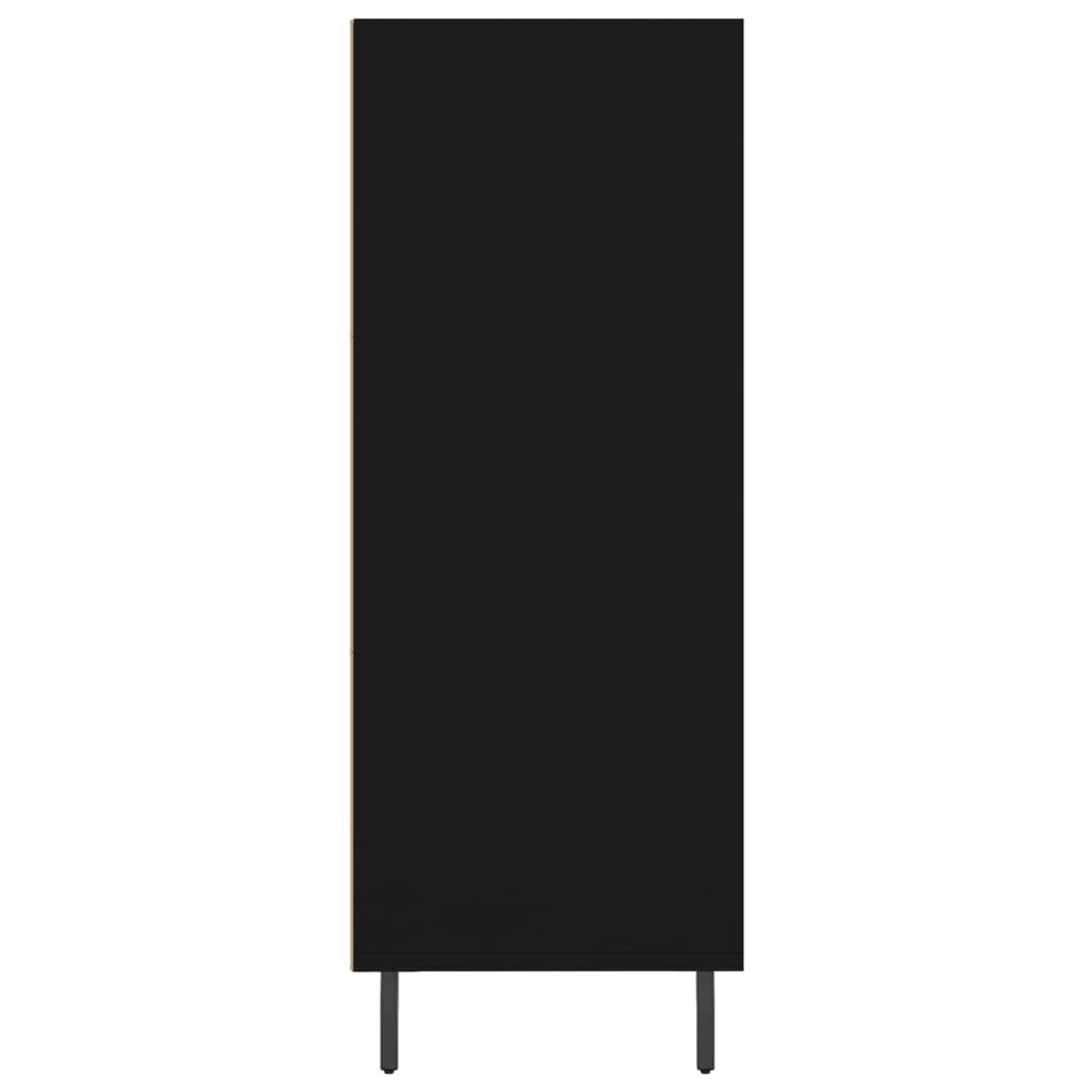 vidaXL kapp-riiul, must, 69,5 x 32,5 x 90 cm, tehispuit hind ja info | Elutoa väikesed kapid | kaup24.ee