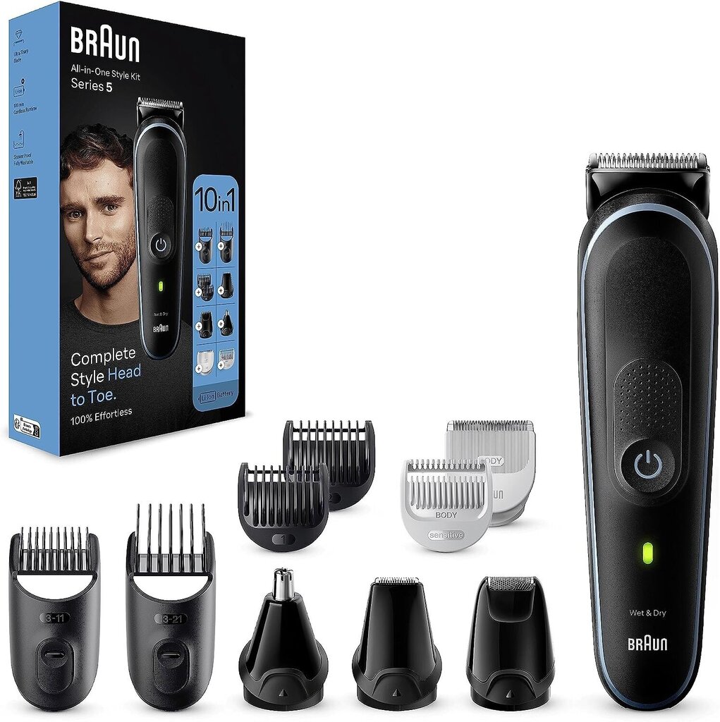 Braun 10in1 Styling Kit MGK5445 hind ja info | Juukselõikusmasinad, trimmerid | kaup24.ee