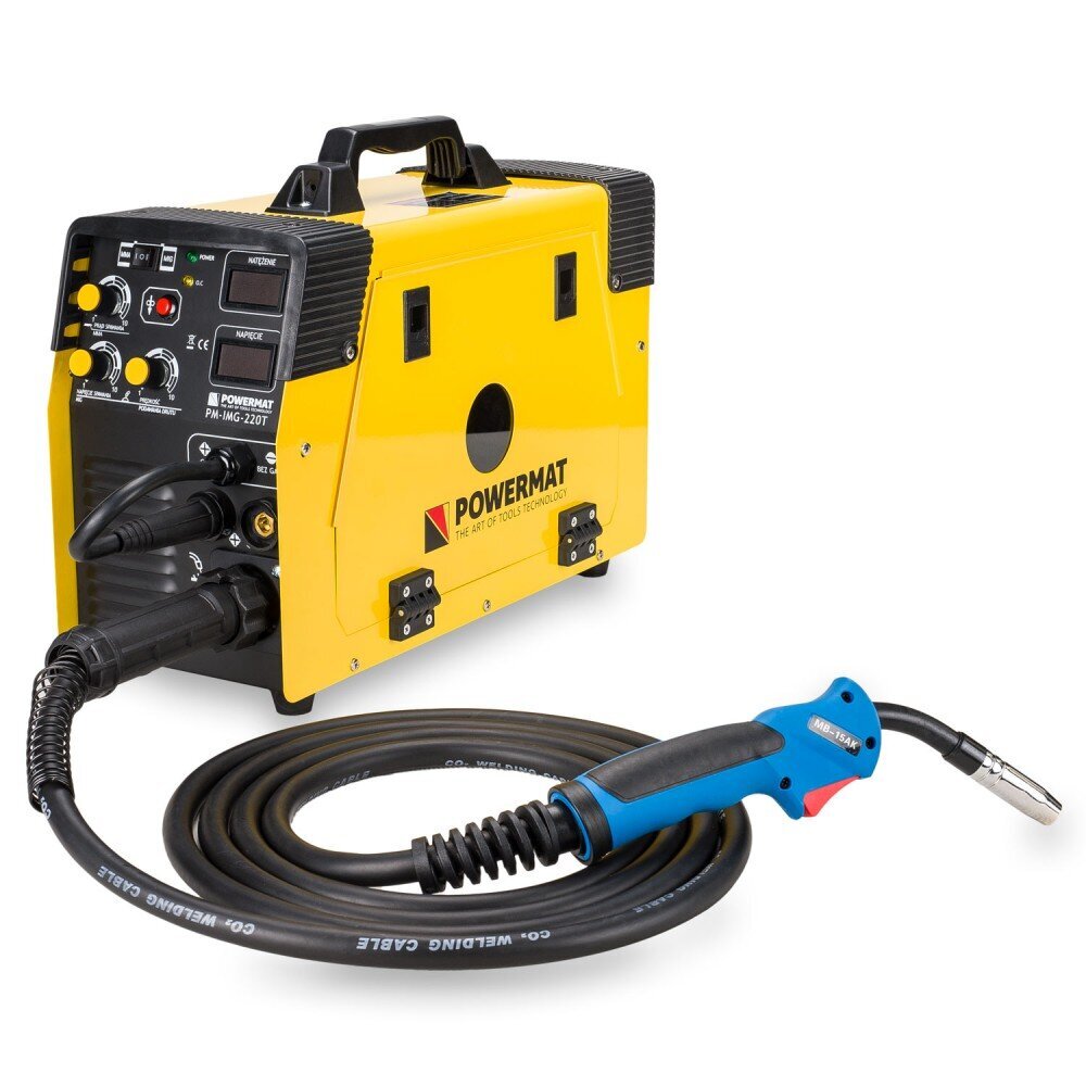 Keevitusinverter migomat 220A MIG/MAG/TIG / MMA Powermat hind ja info | Keevitusseadmed | kaup24.ee