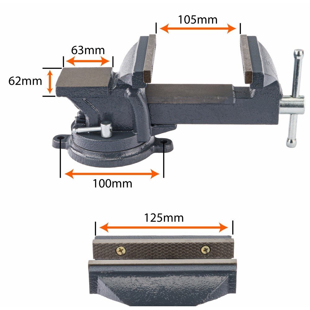 Lukksepa klambrid 125mm Powermat цена и информация | Käsitööriistad | kaup24.ee