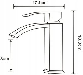 Mexen Libra смеситель для низкой раковины, хром цена и информация | Смесители | kaup24.ee