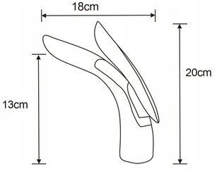 Mexen Foja смеситель для низкой раковины, хром цена и информация | Смесители | kaup24.ee