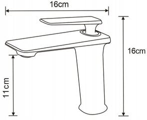 Mexen Purus смеситель для раковины низкий, золотой цена и информация | Смесители | kaup24.ee