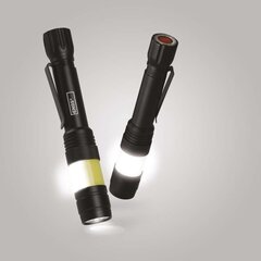 COB LED taskulamp 360°, metallist цена и информация | Фонарики, прожекторы | kaup24.ee