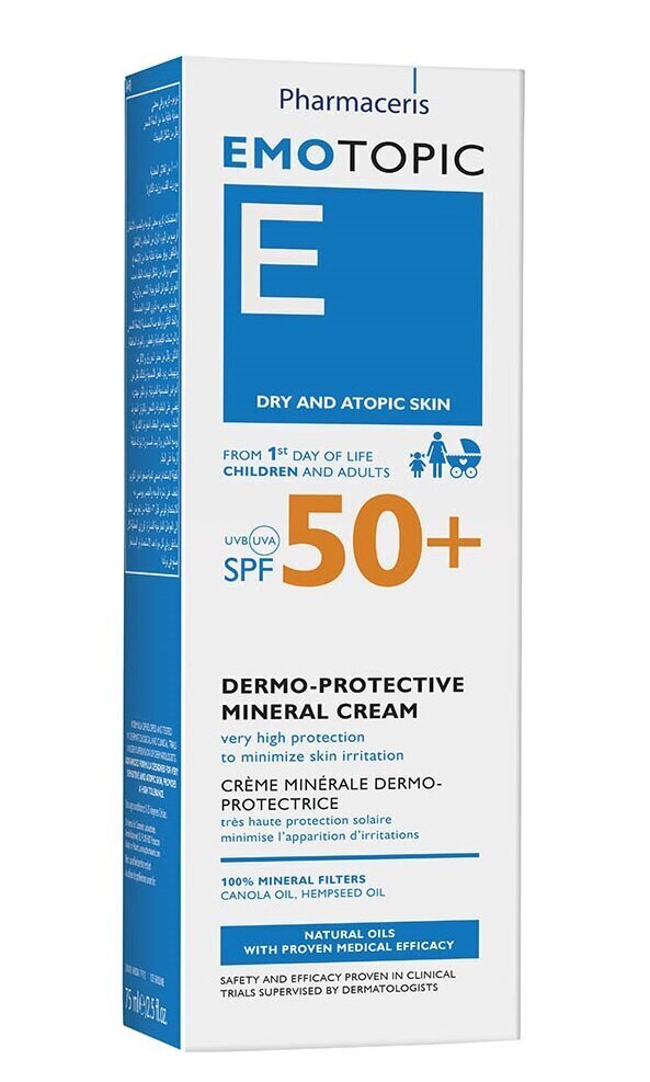 Mineraalne näo- ja kehakreem Pharmaceris Emotopic, SPF50, 75 ml цена и информация | Näokreemid | kaup24.ee