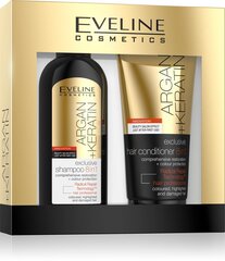 Argaania ja keratiiniga juuksešampoon EVELINE, 150 ml + Juuksepalsam EVELINE argaania ja keratiiniga 8/1, 200 ml цена и информация | Шампуни | kaup24.ee