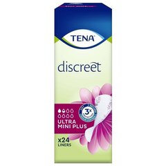 TENA Discreet Ultra Mini Plus 24p цена и информация | Подгузники, прокладки, одноразовые пеленки для взрослых | kaup24.ee