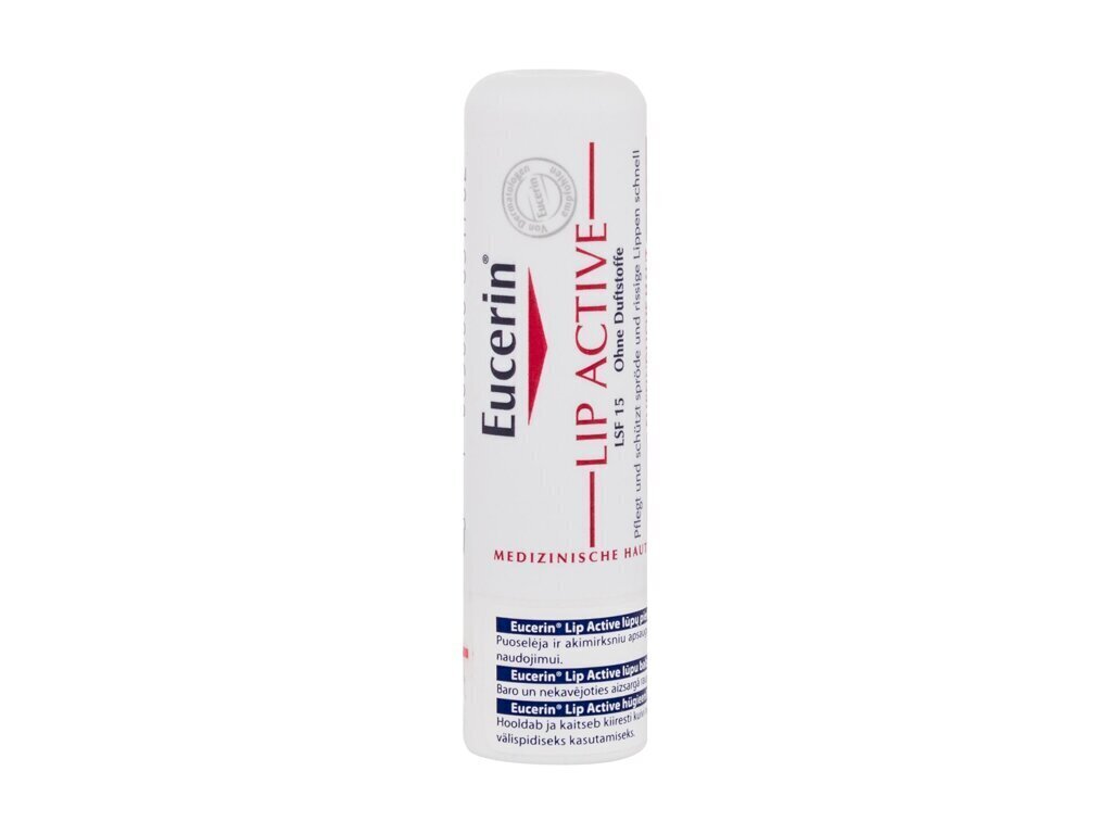 Hügieeniline huulepulk Eucerin Lip Active, 4,8 g цена и информация | Huulepulgad, -läiked, -palsamid, vaseliin | kaup24.ee