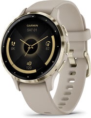 Garmin Venu® 3S Soft Gold Stainless Steel Bezel with French Gray Case and Silicone Band hind ja info | Nutikellad (smartwatch) | kaup24.ee