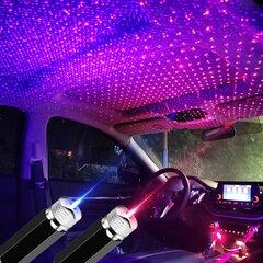 RGB LED автомобильная подсветка для салона, фиолетовая цена и информация | Дополнительные принадлежности | kaup24.ee