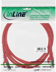 InLine 72502R, RJ45 CAT5e F/UTP, 2 м цена и информация | Кабели и провода | kaup24.ee