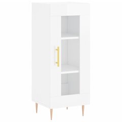 vidaXL puhvetkapp, kõrgläikega valge, 34,5 x 34 x 90 cm, tehispuit hind ja info | Elutoa väikesed kapid | kaup24.ee