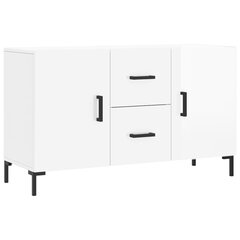 vidaXL puhvetkapp, kõrgläikega valge, 100 x 36 x 60 cm, tehispuit hind ja info | Elutoa väikesed kapid | kaup24.ee