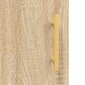 vidaXL puhvetkapp, Sonoma tamm, 100 x 36 x 60 cm, tehispuit hind ja info | Elutoa väikesed kapid | kaup24.ee