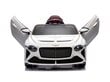 Elektriauto Bentley Bacalar 12v, muusikamoodul, valge hind ja info | Laste elektriautod | kaup24.ee