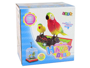 Laulev värviline papagoi koos puuriga цена и информация | Развивающие игрушки | kaup24.ee