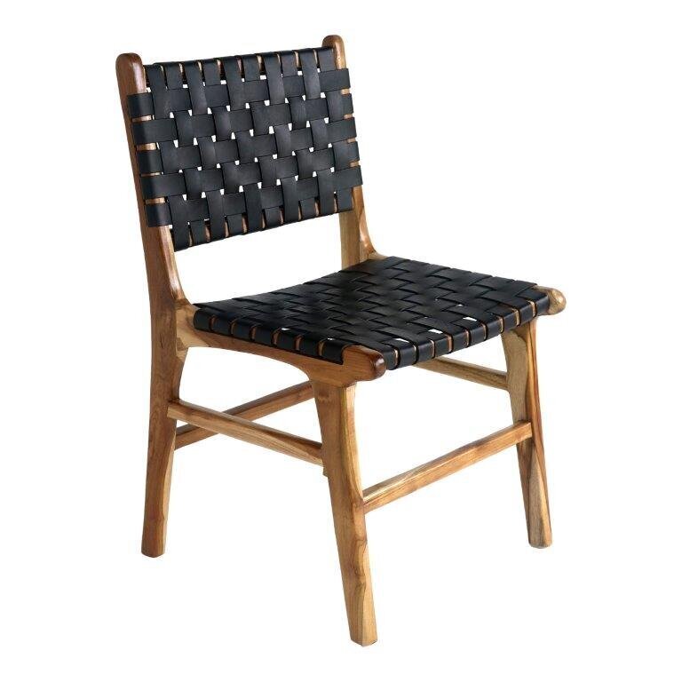 2-tooliga komplekt Perugia, pruun/must цена и информация | Söögilaua toolid, köögitoolid | kaup24.ee