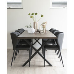4-tooliga komplekt Pisa, must цена и информация | Стулья для кухни и столовой | kaup24.ee