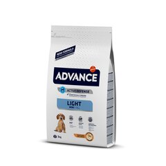 Kuivtoit väikestest tõugudest ülekaalulistele koertele ADVANCE Mini Adult Light, 3 kg hind ja info | Kuivtoit koertele | kaup24.ee