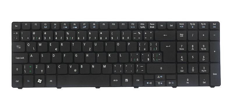 Sülearvuti klaviatuur Acer aspire 5340 (CZ) цена и информация | Klaviatuurid | kaup24.ee